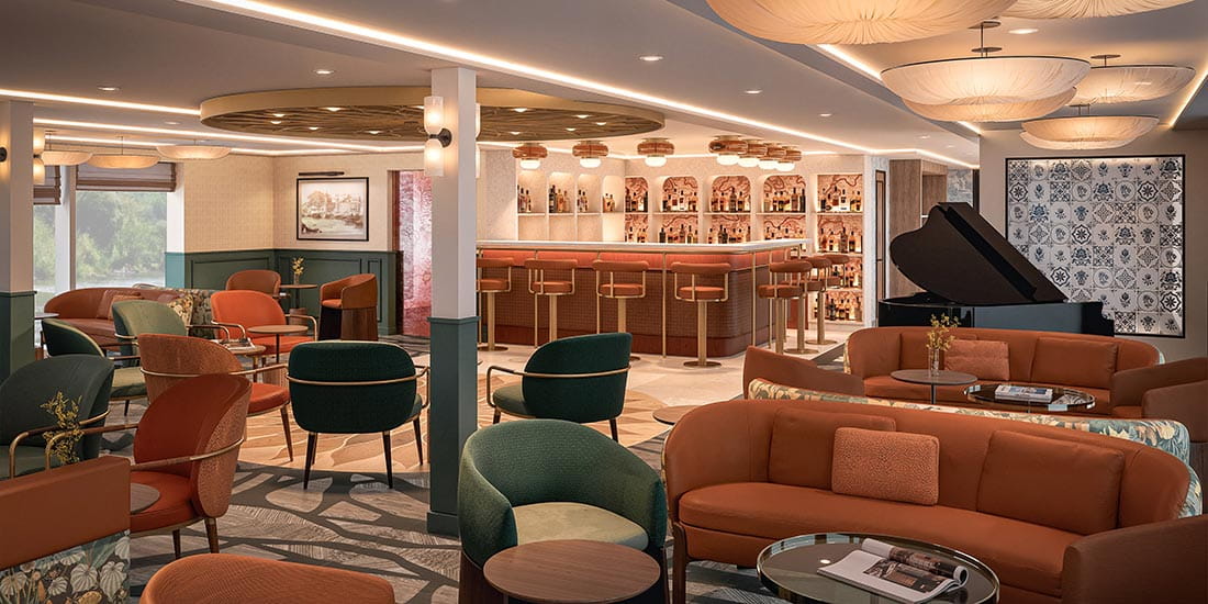 An artist impression of The North Lounge on Spirit of the Lorelei